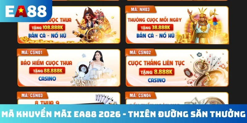 Mã khuyến mãi EA88 2026